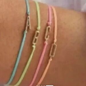 NWT Gorjana Prism Adjustable Bracelet- Adjustable Letter "C" Gold Plated